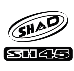 Samolepky SHAD D1B45ETR pro SH45 červená
