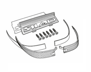 Reflexní prvky SHAD D1B50CAR pro SH50 červená