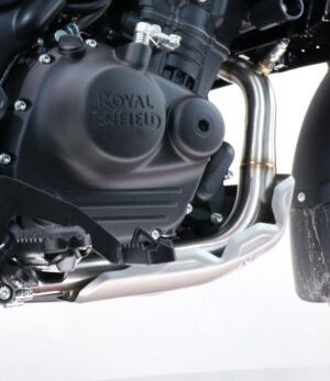 Výfukový systém bez katalyzátoru GPR ROY.18.DEC Broušená nerezová ocel pro ROYAL ENFIELD Himalayan 450  2024-2025