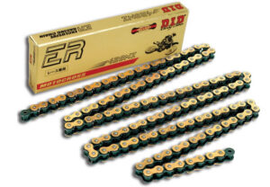 Zesílený netěsněný řetěz D.I.D Chain 428NZ SDH 122 článků Zlatá/Černá