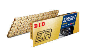 Street závodní řetěz D.I.D Chain 520ERV7 120 článků Zlatá/Zlatá