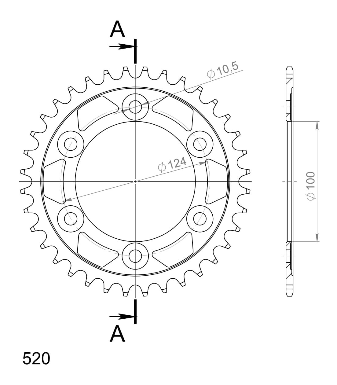 Řetězová sada D.I.D Chain - stříbrný řetěz 520 VX, X-kroužek, kolečko JT pogumované, rozeta SUPERSPROX pro DUCATI 888 Strada Biposto 1993-1994 - Obrázek 6