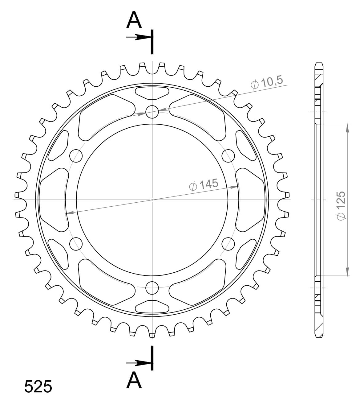 Řetězová sada D.I.D Chain - zlatý řetěz 525 ZVM-X, X-kroužek, kolečko JT pogumované, rozeta SUPERSPROX pro YAMAHA TDM 850 1999-2001 - Obrázek 5