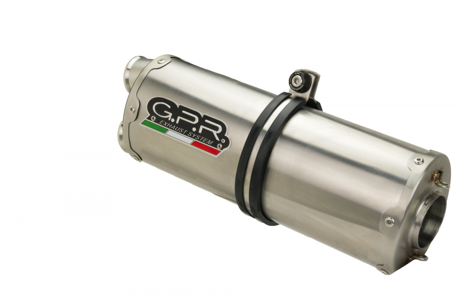 Koncovka výfuku Slip-on GPR DUAL H.268.CAT.DUAL.IO Broušená nerezová ocel pro HONDA CRF 300 L 2021-2024, HONDA CRF 300 Rally 2021-2024 - Obrázek 3