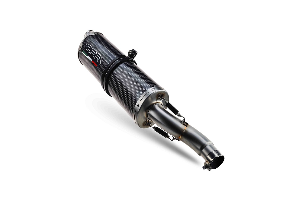 Koncovka výfuku Slip-on GPR DUAL HU.57.DUAL.PO Karbonový vzhled pro HUSQVARNA Norden 901 2022-2024 - Obrázek 4