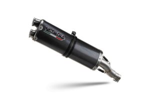 Koncovka výfuku Slip-on GPR DUAL HU.57.DUAL.PO Karbonový vzhled pro HUSQVARNA Norden 901 2022-2024