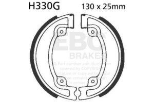 Sada brzdových čelistí EBC H330G drážkovaný včetně pružin