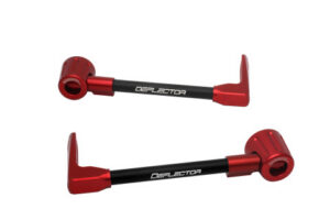 Chrániče páček ACCOSSATO DE003 s černou hadicí a kloubem right + left , aluminium
