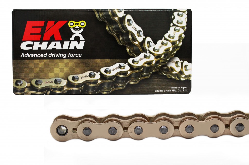 NX-kroužkový řetěz převyšující OEM kvalitu EK 520 ZVX3 106 článků, Zlato/Zlatý
