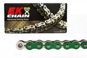 QX-kroužkový řetěz EK 520 SRX2 112 článků Metalická zelená