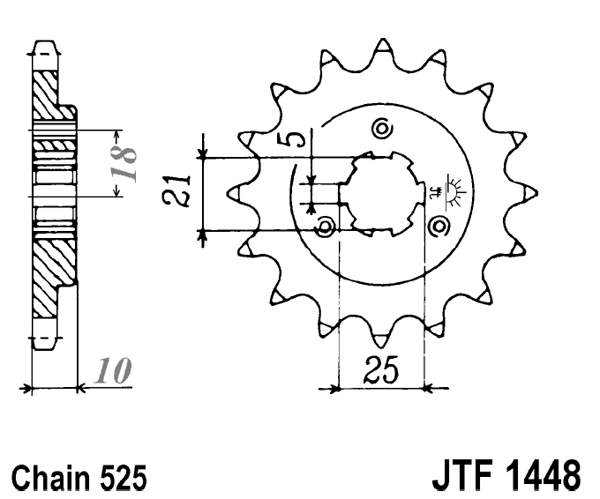Řetězová sada D.I.D Chain - zlatý řetěz 525 ZVM-X, X-kroužek, kolečko JT, rozeta JT pro SUZUKI DR 650 SE 1996-2014 - Obrázek 3