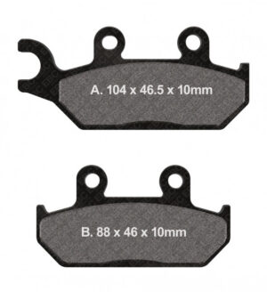 Brzdové destičky EBC FA172R pro YAMAHA XT 600 E 1990-2003, YAMAHA XTZ 660 Tenere 1991-1998