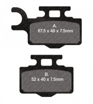 Brzdové destičky EBC FA302R pro KAWASAKI KX 65 2000-2025, SUZUKI RM 65 2003-2005