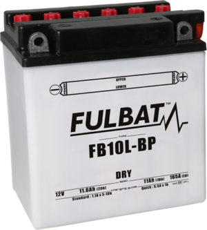 Konvenční motocyklová baterie FULBAT FB10L-BP (YB10L-BP) Včetně balení kyseliny