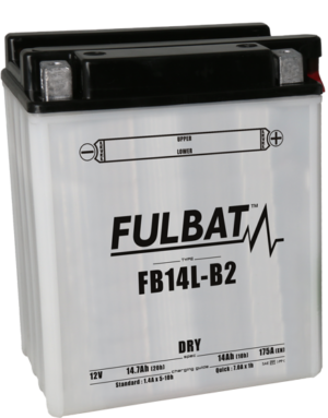 Konvenční motocyklová baterie FULBAT FB14L-B2 (YB14L-B2) Včetně balení kyseliny