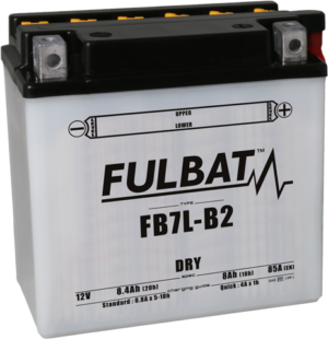 Konvenční motocyklová baterie FULBAT FB7L-B2 (12N7-3B) (YB7L-B2) Včetně balení kyseliny
