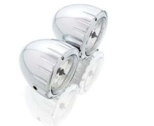 Světlo CUSTOMACCES TWIN FD0002J nerez 90MM DE DIAM.3 1/2"