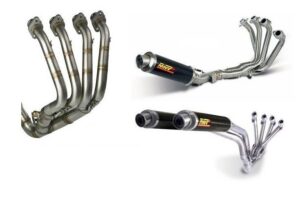 Výfuk kompletní 2x1 MIVV OVAL K.041.L4C Titan / Karbonové víčko malý pro KAWASAKI Versys 650 2015-2020, MOTO GUZZI V 85 TT 850 / Travel 2019-2022