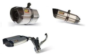 Výfuk kompletní 2x1 MIVV SUONO K.041.L9 černá ocel pro KAWASAKI Versys 650 2015-2020, MOTO GUZZI V 85 TT 850 / Travel 2019-2022