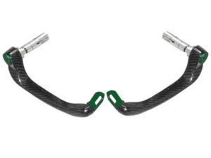 Chrániče páček ACCOSSATO "Ultra-Light" DE013 se zeleným očkem a vložkou right + left , carbon