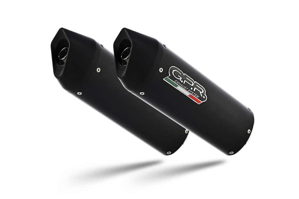 Dvojitá koncovka výfuku GPR FURORE Y.64.FUNE Matná černá pro YAMAHA XJR 1300 1999-2006 - Obrázek 2