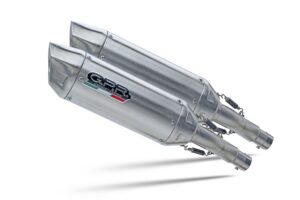 Dvojitá koncovka výfuku GPR FURORE-X INOX T.66.FXSC Matná černá pro TRIUMPH Street Triple 675 2008-2012