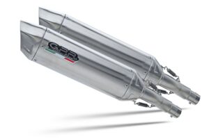 Dvojitá koncovka výfuku GPR FURORE-X INOX S.44.1.FXSC Matná černá pro SUZUKI GSX 1300 Hayabusa / SE 2001-2006