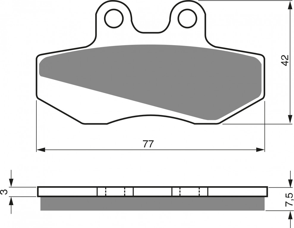 Brzdové destičky GOLDFREN 095 AD STREET