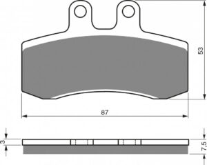 Brzdové destičky GOLDFREN 105 AD  OFF-ROAD FRONT pro APRILIA Pegaso 650 1992-1994