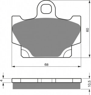Brzdové destičky GOLDFREN 113 AD  OFF-ROAD FRONT