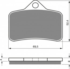 Brzdové destičky GOLDFREN 139 AD  OFF-ROAD FRONT
