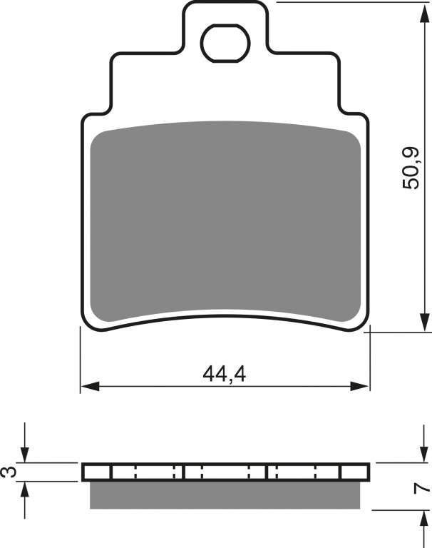 Brzdové destičky GOLDFREN 140 K5 (1 set = 4 pcs)