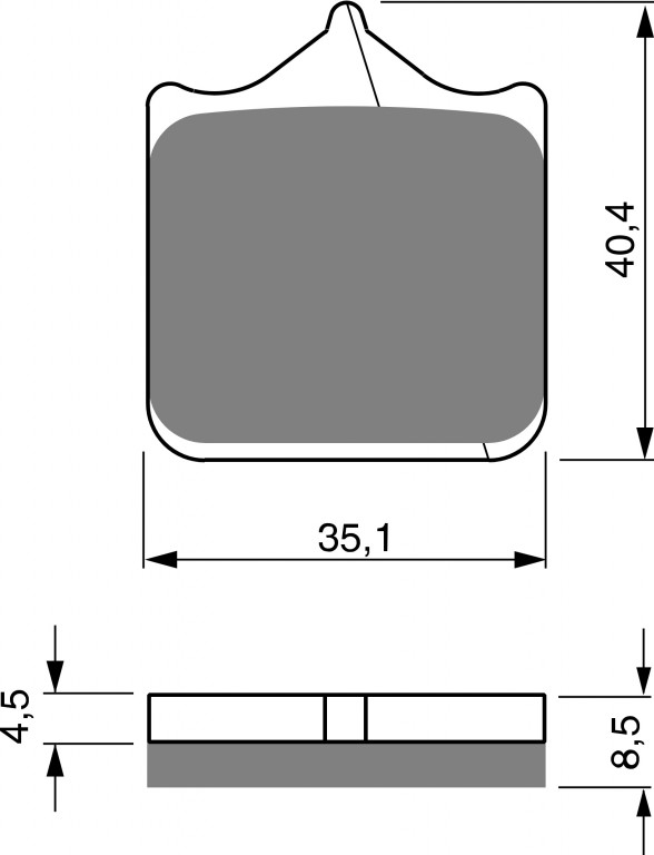 Brzdové destičky GOLDFREN 304 S33 STREET FRONT (1 set = 4 pcs) pro BMW S 1000 RR 2010-2018, BMW S 1000 R 2014-2018