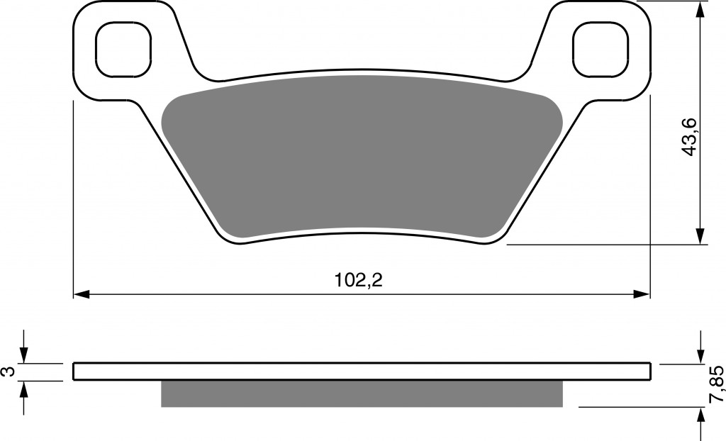 Brzdové destičky GOLDFREN 316 S33 STREET FRONT