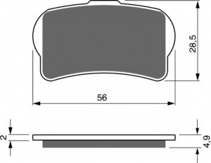 Brzdové destičky GOLDFREN 325 AD  OFF-ROAD FRONT