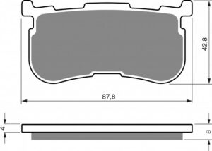 Brzdové destičky GOLDFREN 353 AD (1 set = 4 pcs)