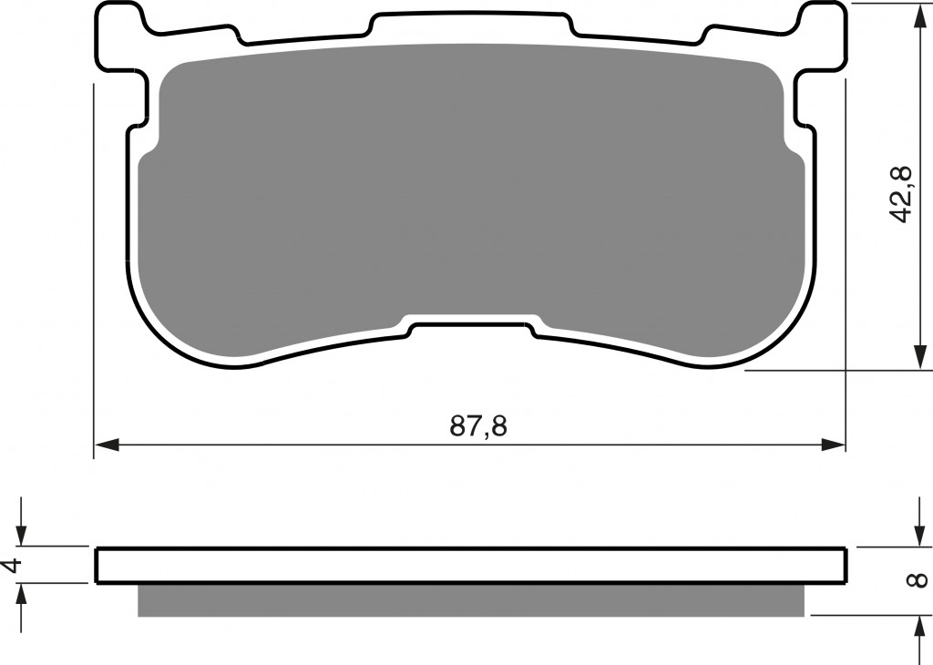 Brzdové destičky GOLDFREN 353 S3 (1 set = 4 pcs)