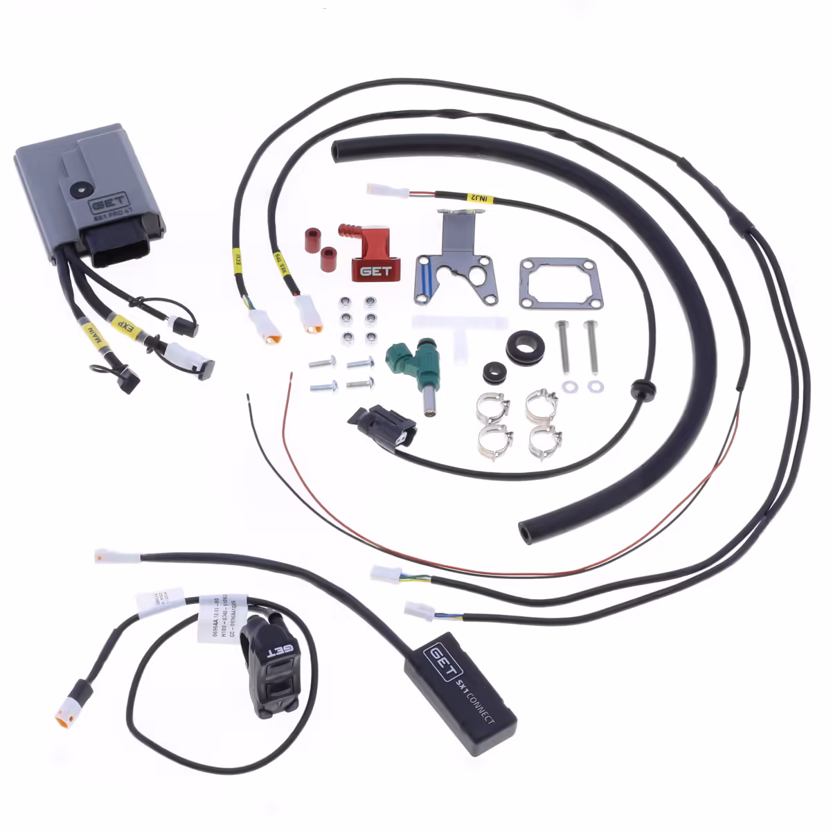 Řídící jednotka GET SX1 PRO 4T GK-SX1PROFTY-0005 s řídicí jednotkou SX1 Controller, SX1 Connect a sadou druhého vstřikovače