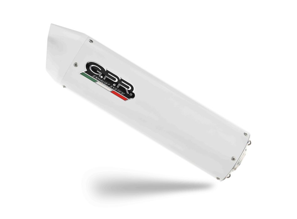 Dvojitá koncovka výfuku GPR ALBUS H.65.ALB Lesklá bílá pro HONDA VFR 800 (ABS) 2002-2013 - Obrázek 2