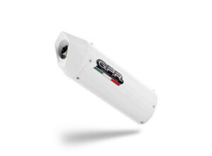 Koncovka výfuku Slip-on GPR ALBUS CERAMIC H.268.RACEDB.ALB Lesklá bílá pro HONDA CRF 300 L 2021-2024, HONDA CRF 300 Rally 2021-2024