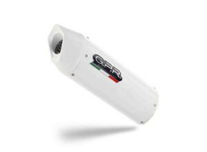 Koncovka výfuku Slip-on GPR ALBUS EVO4 E4.D.128.CAT.ALB Lesklá bílá pro DUCATI Monster 1200 / S 2017-2021