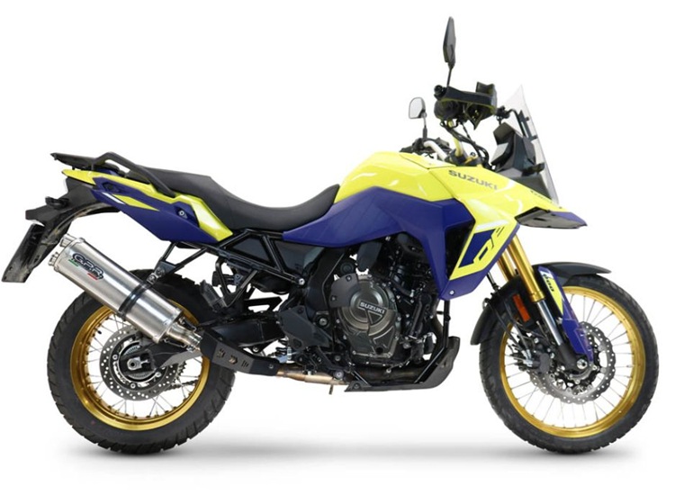 Koncovka výfuku Slip-on GPR DUAL INOX E5.S.207.DUAL.IO Matný nerez pro SUZUKI DL 800 V-STROM 2023-2025 - Obrázek 5