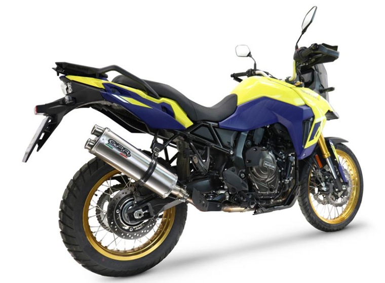 Koncovka výfuku Slip-on GPR DUAL INOX E5.S.207.DUAL.IO Matný nerez pro SUZUKI DL 800 V-STROM 2023-2025 - Obrázek 6