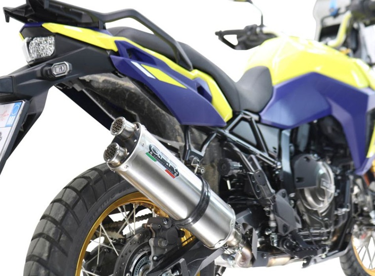 Koncovka výfuku Slip-on GPR DUAL INOX E5.S.207.DUAL.IO Matný nerez pro SUZUKI DL 800 V-STROM 2023-2025 - Obrázek 7