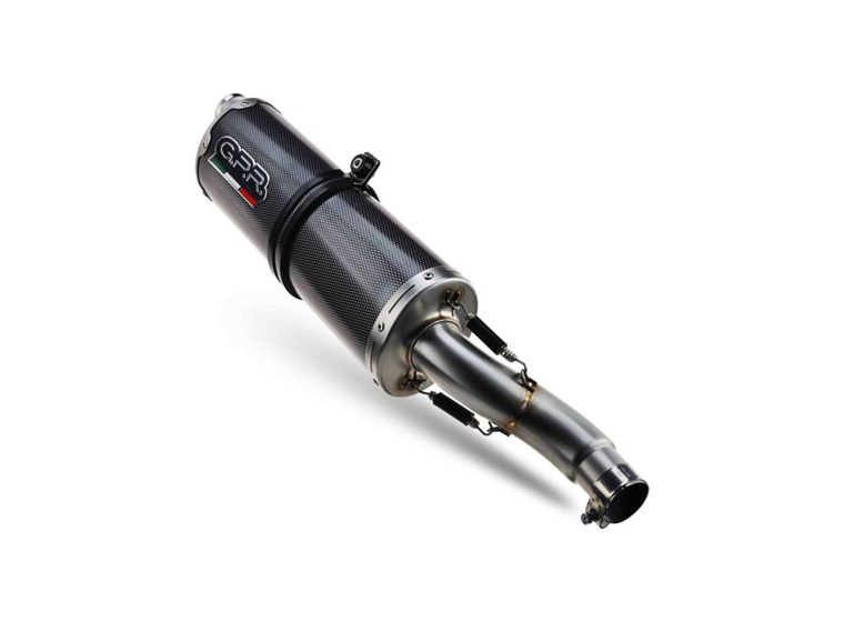 Koncovka výfuku Slip-on GPR DUAL POPPY E5.S.207.DUAL.PO Karbonový vzhled pro SUZUKI DL 800 V-STROM 2023-2025 - Obrázek 3