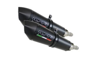 Dvojitá koncovka výfuku GPR NEW GRAND PRIX EVO BLACK TITANIUM K.158.E4.GPAN.BLT Titanová matná černá pro KAWASAKI Z 1000 SX 2017-2020