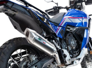 Koncovka výfuku Slip-on GPR FURORE-X ACCIAIO INOX E5.Y.232.1.FUXIO Broušená nerezová ocel pro YAMAHA XTZ 700 Tenere 700 2025-2026