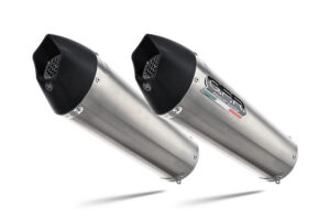Dvojitá koncovka výfuku GPR NEW GRAND PRIX EVO TITANIUM E5.BMW.51.GPAN.TO Broušený titan pro BMW K 1600 GT / GTL 2021-2025