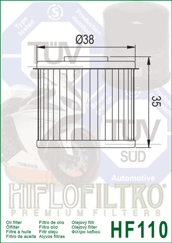 Olejový filtr HIFLOFILTRO HF110 - Obrázek 2