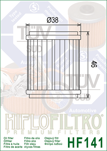 Olejový filtr HIFLOFILTRO HF141 - Obrázek 2